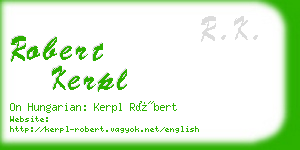 robert kerpl business card